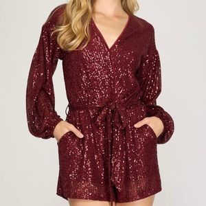 Sequin Romper